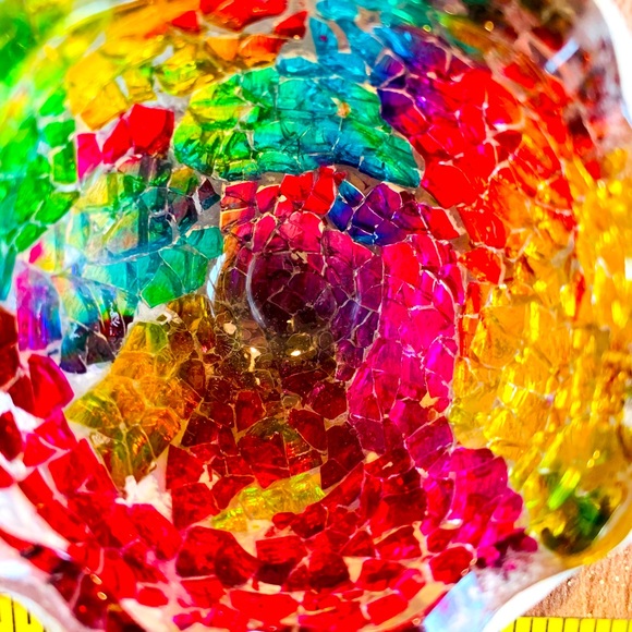 Mosaic Glass and Ceramic Easter Egg - Picture 4 of 10